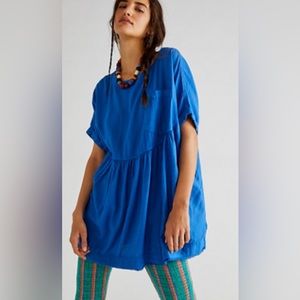 Moon City Top XSmall Blue